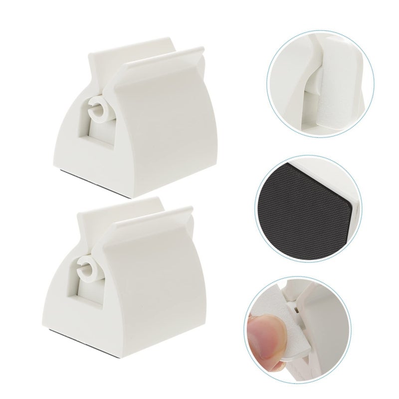 Automatic Toothpaste Dispenser And Squeezer Easy Use For Bathroom White - Image 3