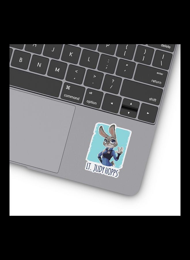 RKN Zootopia Vinyl Flat Blue Stickers For Laptop - Image 2