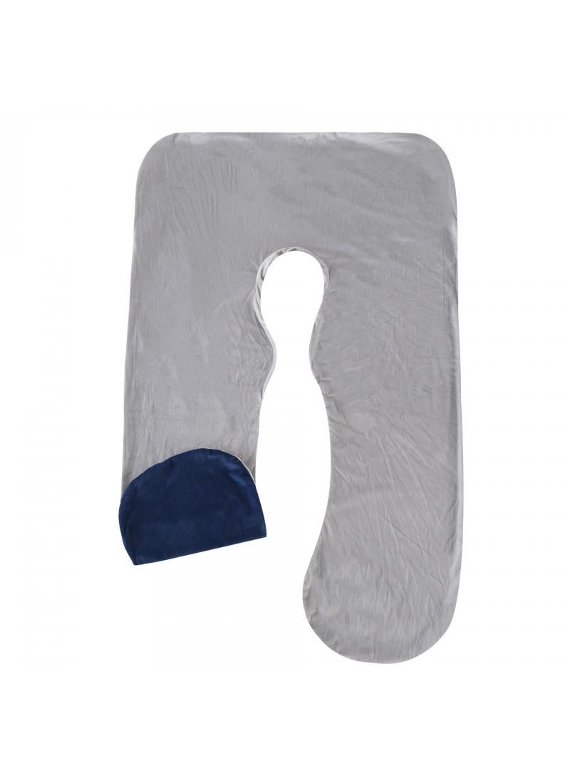 U-Shaped Full Body Pregnancy Crystal Velvet Pillow Cover 70x130cm - Image 1