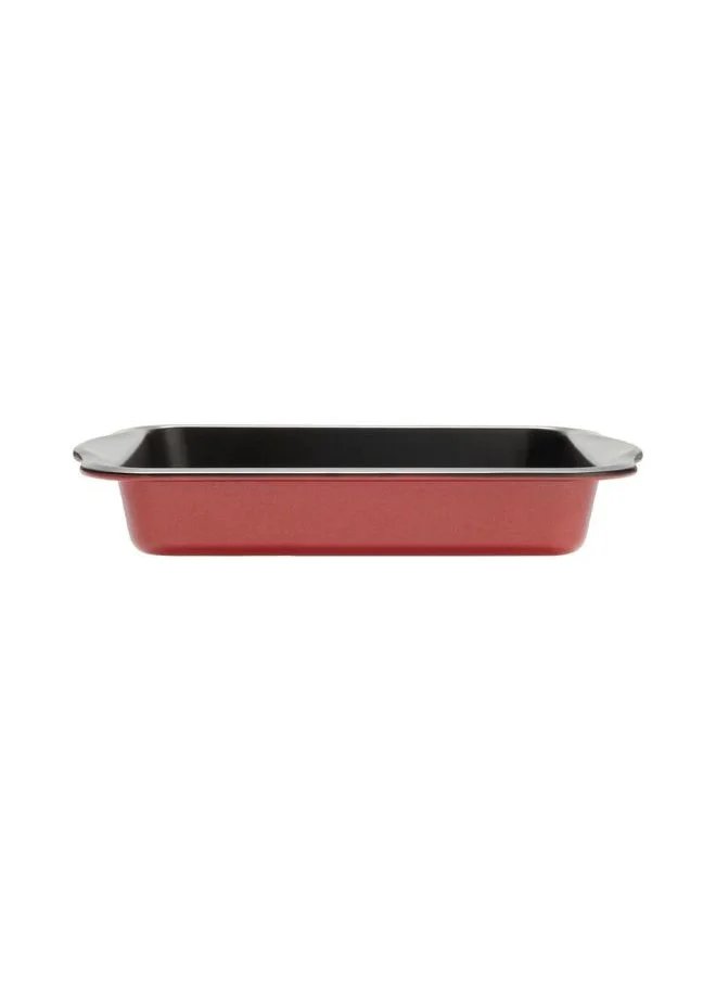 برستيج Prestige New Disney Bake with Mickey Mouse Square Cake Tins for Baking - Non Stick 9 Inch Cake Tin, Carbon Steel Bakeware, Red & Black