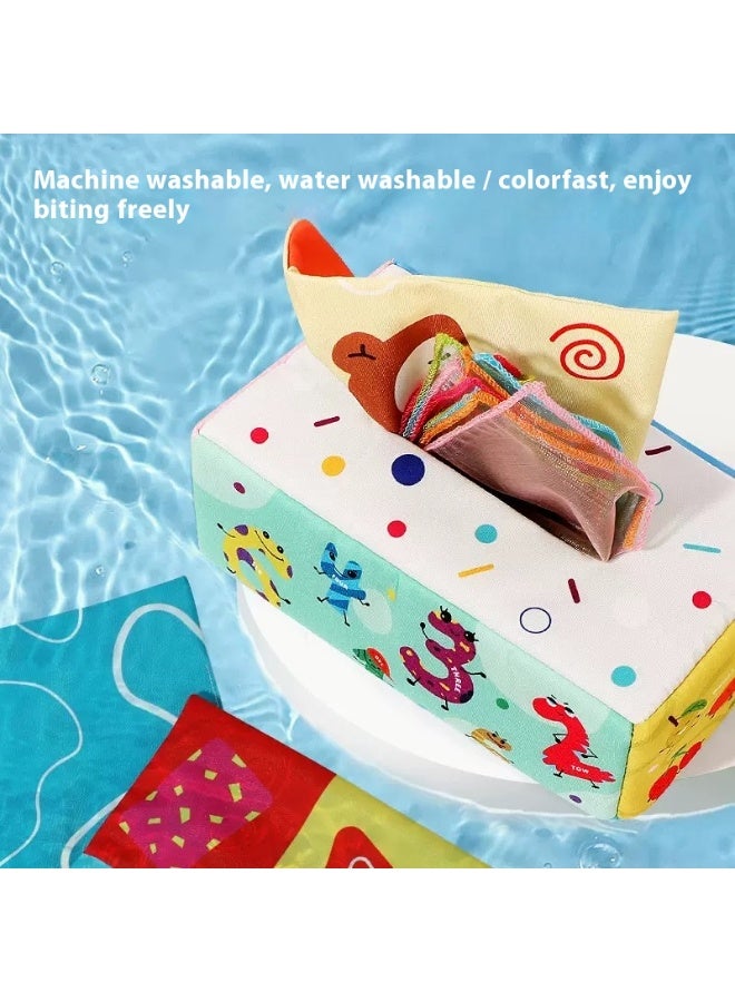 Baby Tissue Box Toy,, Soft Newborn Sensory Toy, Suitable For 6-12 Months Old Children - Image 4