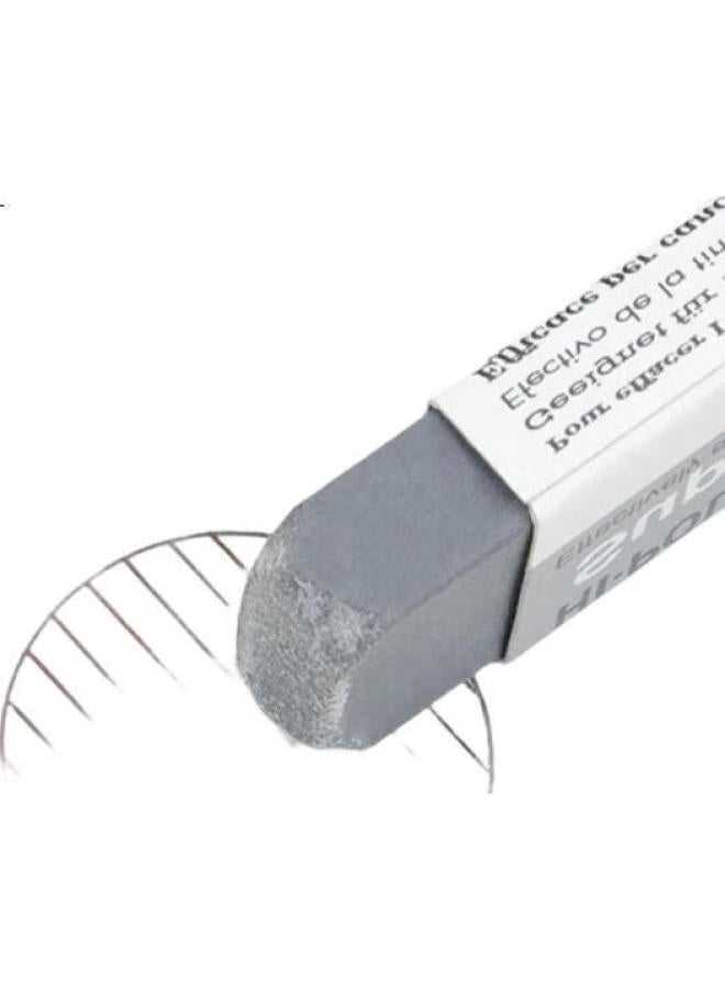 Pentel Fountain Pen Eraser, Matte Eraser, Gel Pen, Ballpoint Pen Eraser, Zeb-20 Gray, 2-Pack - Image 1