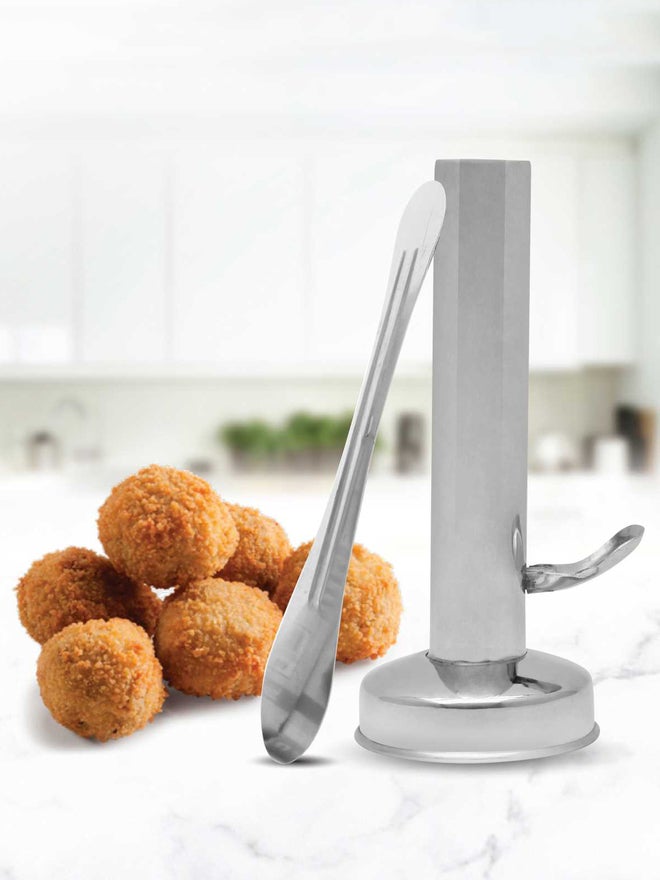 RAJ Stainless Steel Filafel Maker with Spatula, Large - Image 4