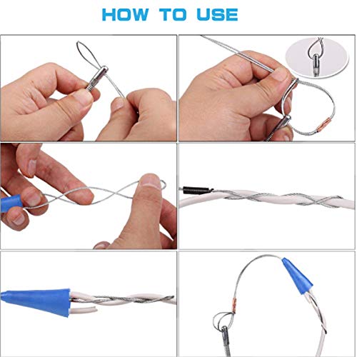 Taxutor 65 Feet Fish Tape Wire Puller Through Wall, Electrical Fish Tape Pull Push Kit - Image 5
