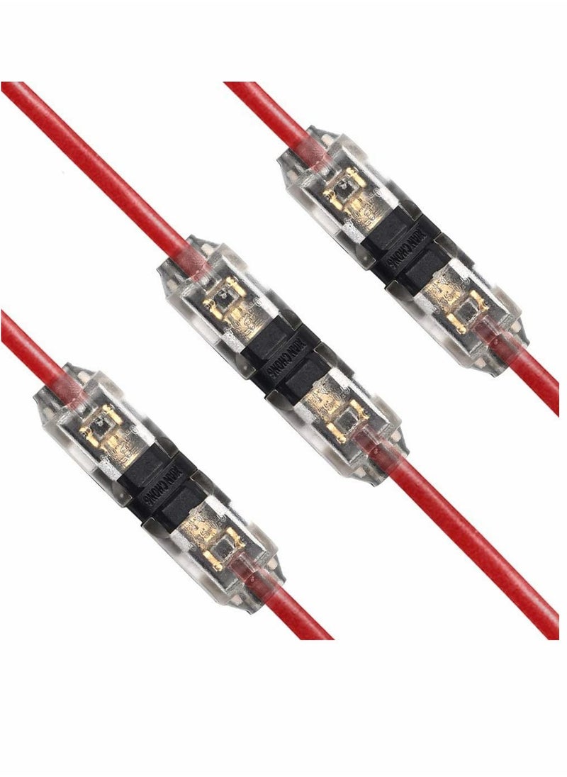 Generic Connectors, H Tap, Low Voltage Electrical Quick Splice, Wire Solderless Without Stripping, Suitable for 20-22 AWG Connection (12Pcs)  - Image 1