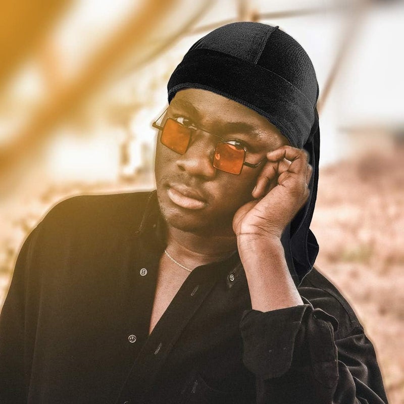 كلاراكو قبعة دوراج مخملية للرجال والنساء، قبعة قرصان حريرية ملفوفة - Image 4