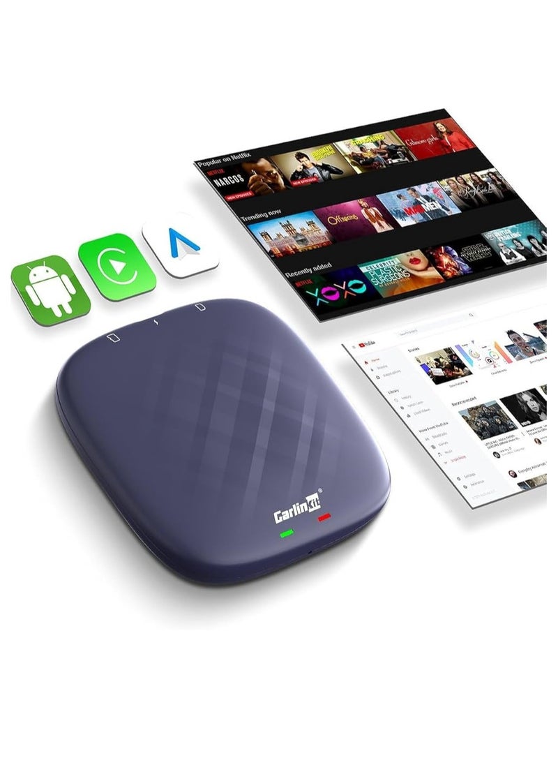 كار لينكيت كارلينكيت CPC200-Tbox CPC200-Tbox صندوق أندرويد 13 Ai Box، سلسلة Ultra، أقوى محول وسائط متعددة مع 8+128 جيجابايت كوالكوم 6125، مدمج في CarPlay Auto/Google Play Store، أزرق | Tbox-plus-(8+128G)  - Image 1