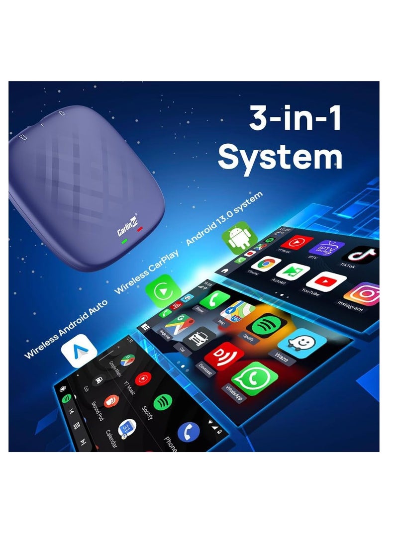 كار لينكيت كارلينكيت CPC200-Tbox CPC200-Tbox صندوق أندرويد 13 Ai Box، سلسلة Ultra، أقوى محول وسائط متعددة مع 8+128 جيجابايت كوالكوم 6125، مدمج في CarPlay Auto/Google Play Store، أزرق | Tbox-plus-(8+128G)  - Image 2