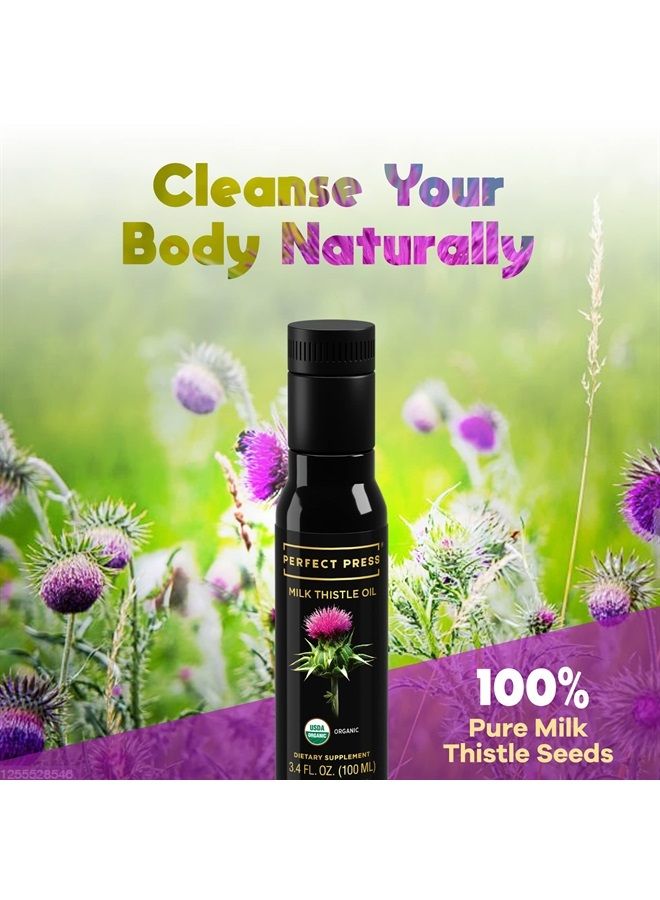 activation Products - Perfect Press Milk Thistle Oil, Milk Thistle Extract for Natural Detox and Blood Circulation, Pure Milk Thistle Liquid for Heart Health, Milk Thistle Supplement, Non GMO, 100 ml - Image 2
