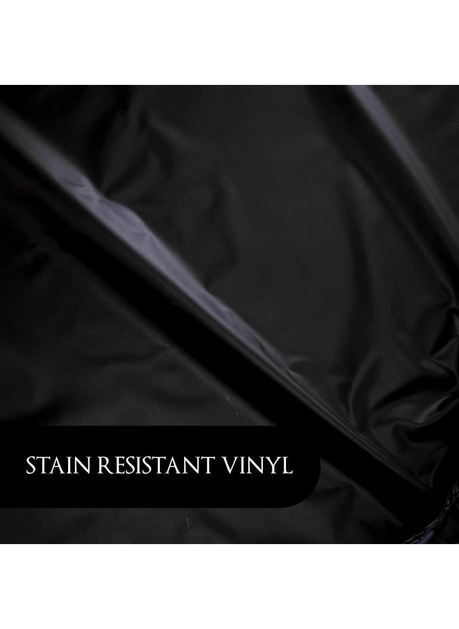 Betty Dain - Betty Dain Lustre Shampoo Cape, Waterproof, Stain Resistant Vinyl, Touch-and-close Fastener, Soft Nylon Neckband, Safe For All Salon Processes, 36 inches wide x 54 inches long, Black - Image 1