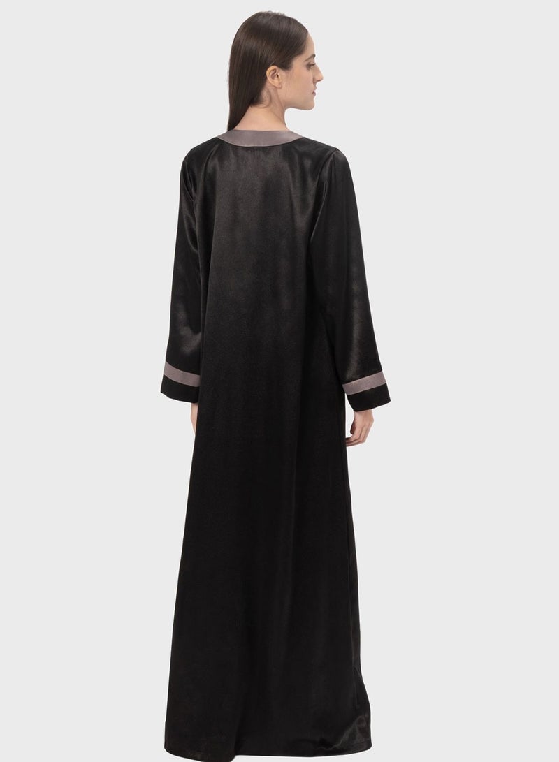 ديميور عباية مخططة - Image 2