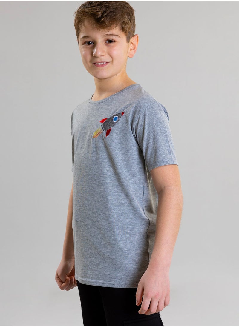 Pear Concept - Kids Embroidered T-Shirt - Image 1