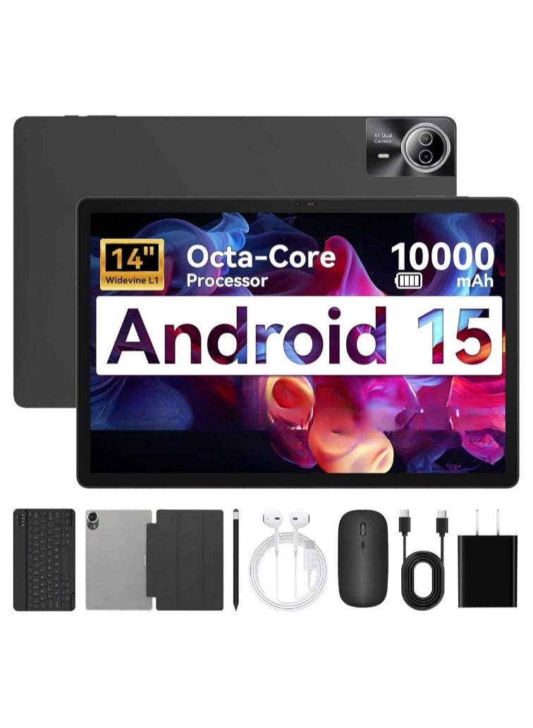 REBENUO 14.1-inch tablet, 16GB + 512GB storage, 1200*1920 FHD screen, Wi-Fi, Android15 operating system, P200 tablet computer - Image 1