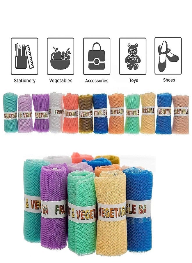 SIO Mesh Vegetable Storage Bags for Refrigerator Pack of 12 with Zipper Reusable Produce Bags for Fridge Kitchen Organization and Grocery Storage - Image 5