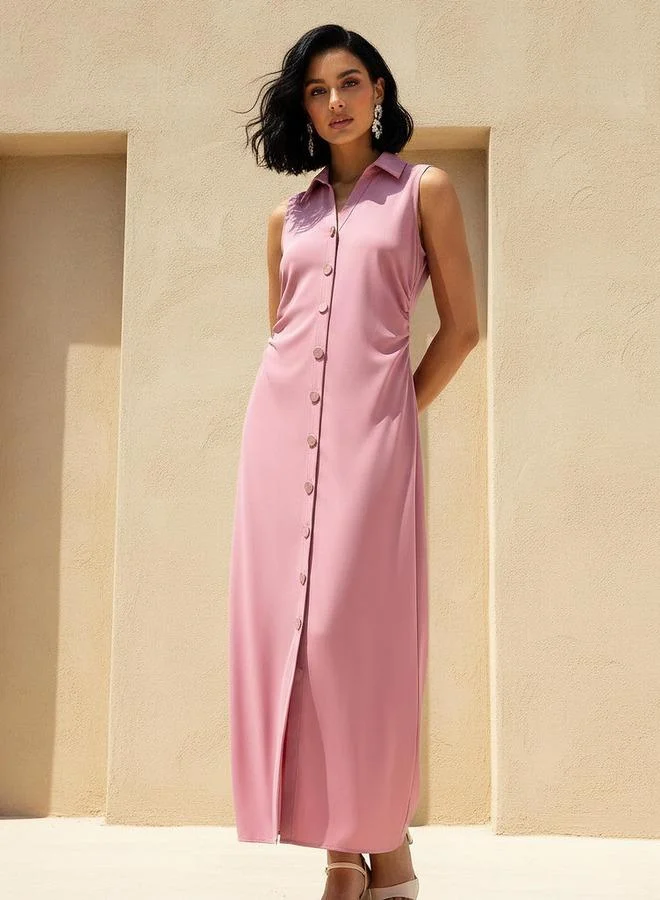 2Xtremz Sleeveless Side Ruched Dress