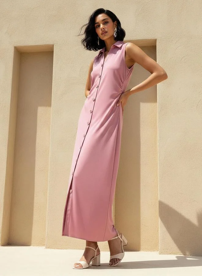 2Xtremz Sleeveless Side Ruched Dress