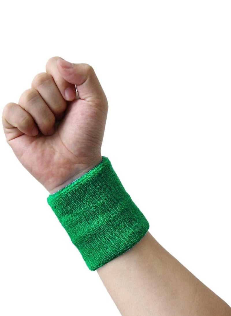 Vitacelli Sweatband Set Sports Headband Wristband Set Zambia Logo Cloth Wristband Wrist Sweatband Headbands Set for Basketball, Football, Running, Gym & Exercise (GREEN)  - Image 5