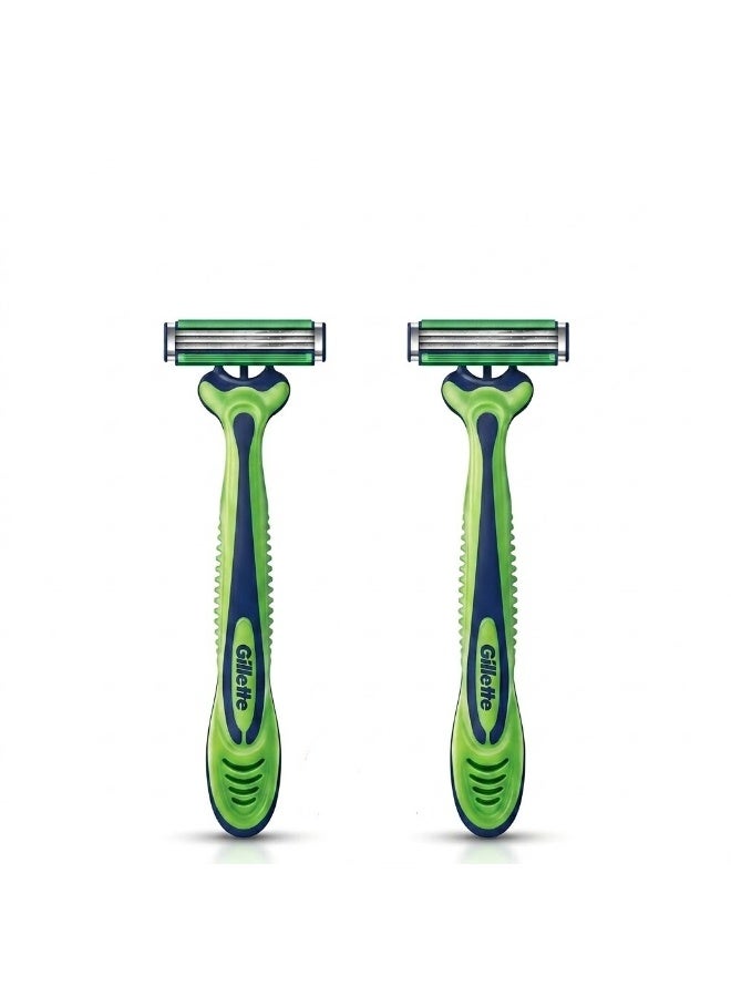 Gillette Mens Disposable Razors 2 Razors