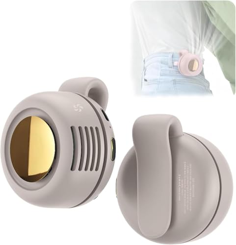 VACVOIIVCE White Portable Mini Bladeless Fan 3Speed Clipon Fan for Shirt and Waist - Image 1