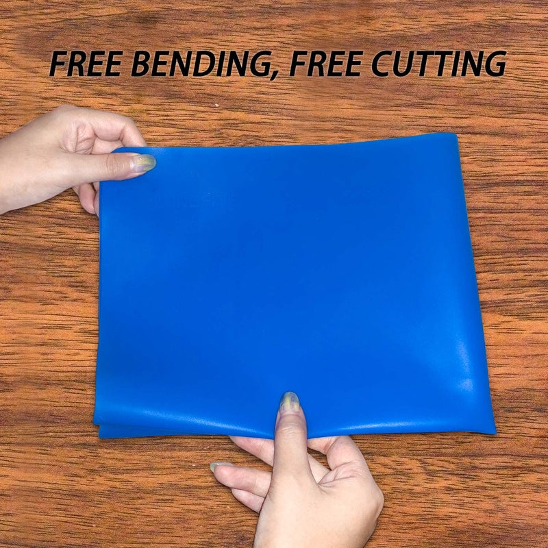 LONGFITE Silicone Baking Mats for Dough Rolling Pastry Fondant Mat Large Nonstick and Nonslip, Countertop Protector, Dining Table Mat and Placemat 20'' by 16''(Blue 2 Pack) - Image 3