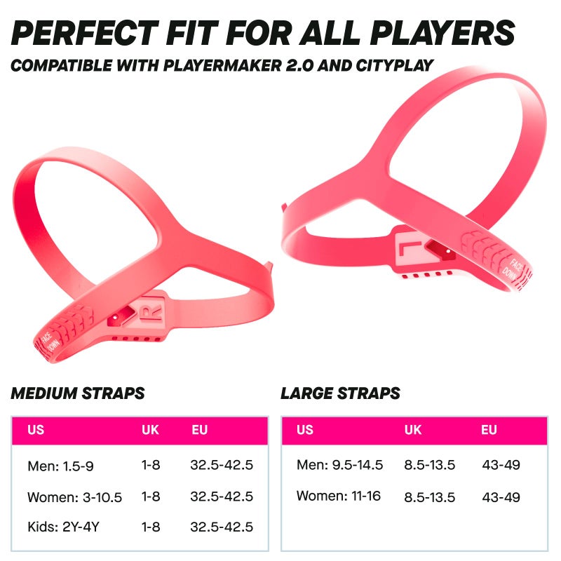 Playermaker Additional Pair of Red Straps Compatible with CITYPLAY and Playermaker 2.0 Smart Sensor Technology (Sensor not Included) - Image 2