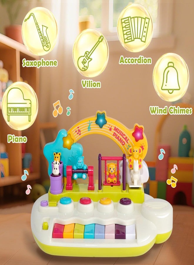 nicknack Baby Piano Toys for 1+ Years Old Birthday Gifts Animal Light Up Musical Toy Music Toy Instruments Piano Keyboard Toy for Toddlers Infant Learning Educational Interactive Toys 3+ Months - Image 3