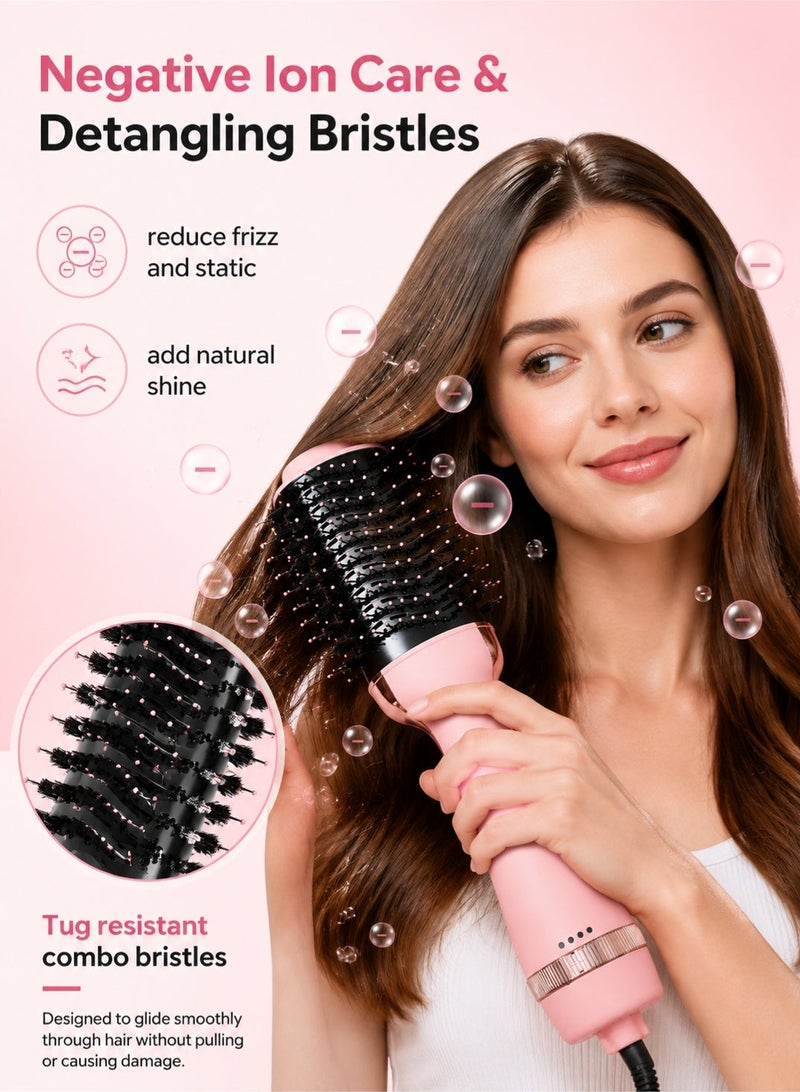 Woofixer 1000W Hair Dryer with 360 Degree Rotatable Cord 3 Speed Settings, All-in-One Blow-Dry and Styling Comb, Soft Touch Rubber Finish Fast Drying Blow Dryer Even Heat Distribution Lightweight Travel Home Hair Dryer for Women - Image 4