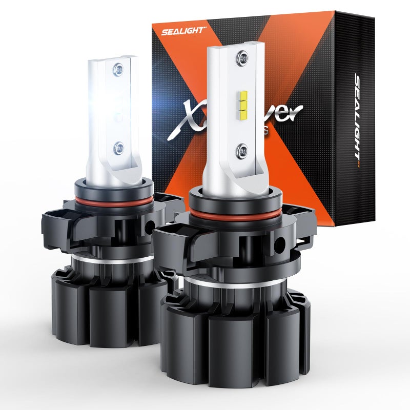 SEALIGHT 2504 PSX24W LED Fog Light Bulbs, 18,000 LM 6500K White 2504 Fog Lights Led, 5530 CSP Chips, IP68 Waterproof Plug and Play, Pack of 2 - Image 1