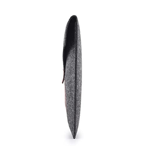 GadgetBite Felt Matting Laptop Sleeve Case Cover with Hidden Magnet Compatible for MacBook Air & Pro M1/M2, 13 Inches All Laptops, Easy to Carry, Documents Carry, & Prevents Scratches(Grey) - Image 5