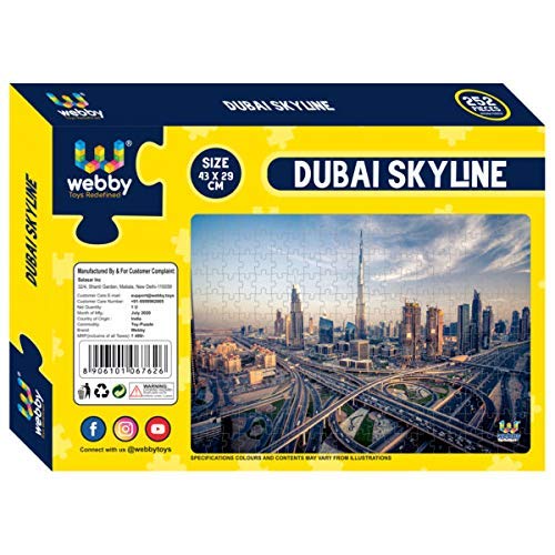 Webby Dubai Skyline Jigsaw Puzzle, 252 Pieces - Kid - Image 5