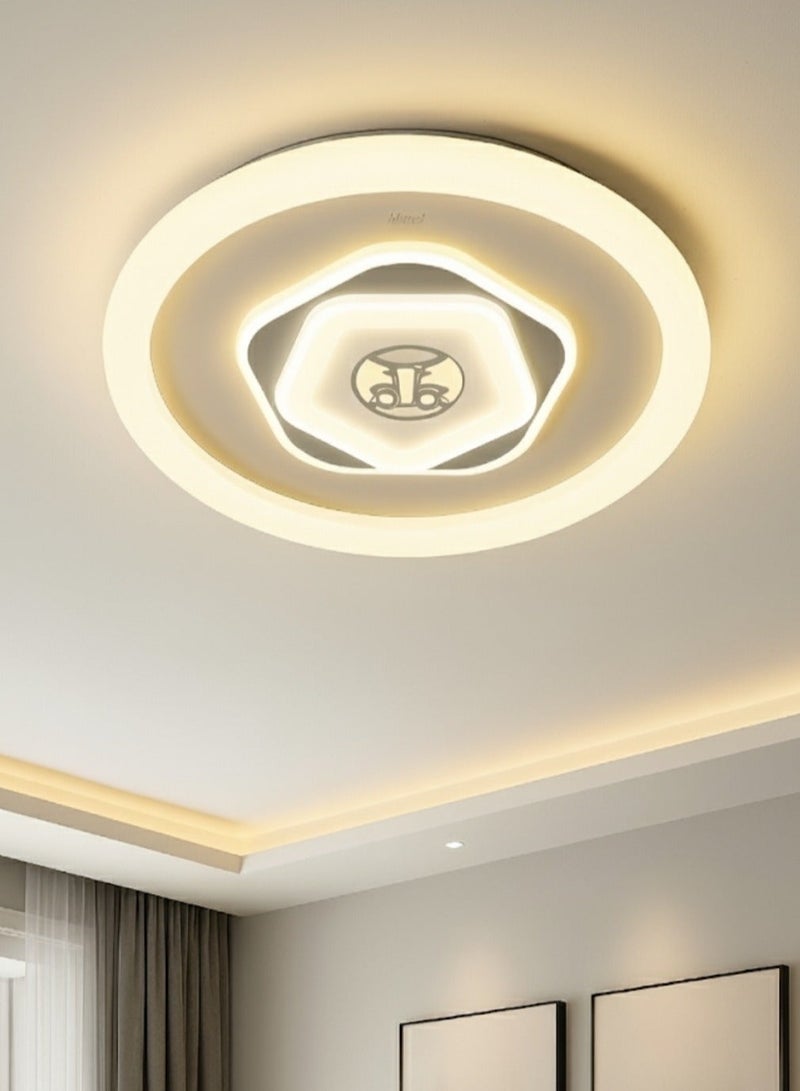 Vmax V.MAX 475 x 55mm Flush Mount LED Ceiling Light - SMD 72W | 6700Lm 3 Color Temperature Adjusting Dustproof Ceiling Lamp | Modern Ceiling Light Fixture (Round) - Image 1