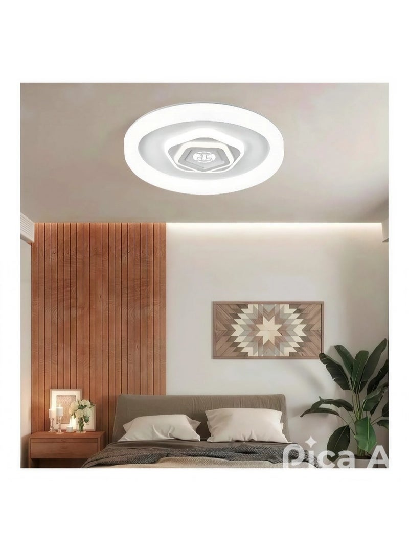 Vmax V.MAX 475 x 55mm Flush Mount LED Ceiling Light - SMD 72W | 6700Lm 3 Color Temperature Adjusting Dustproof Ceiling Lamp | Modern Ceiling Light Fixture (Round) - Image 2