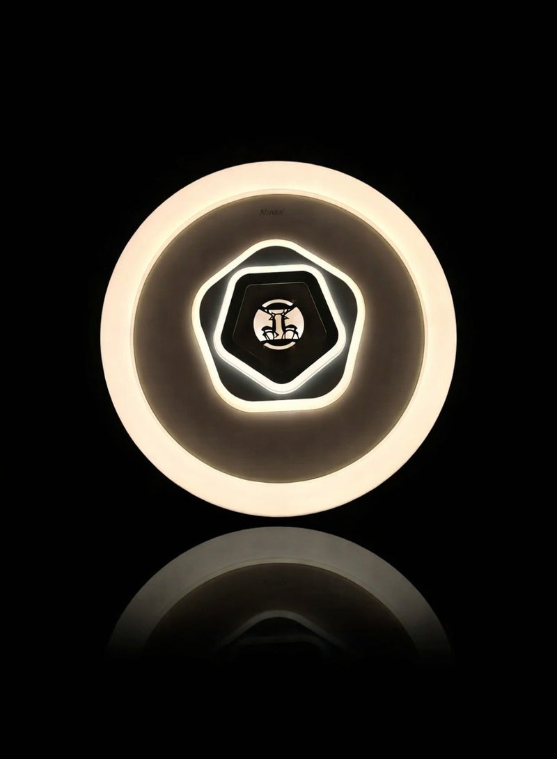 Vmax 50cm Round LED Ceiling Light – 3 Color Changing Flush Mount – Modern Slim Ceiling Lamp – Energy Saving & Dustproof – Ideal for Living Room, Bedroom & Hall - Image 3