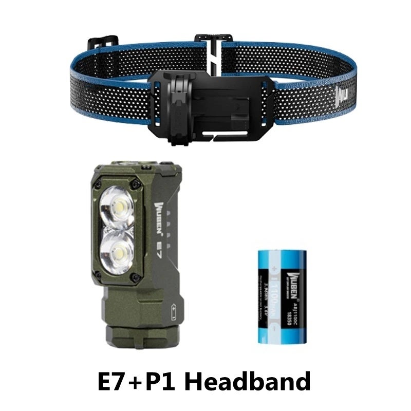 وبين مصباح يدوي Wuben E7 Headlamp 1800Lumens 180 Beam Range Portable Waterproof Magnetic Rechargeable Flashlight For Outdoor Camping Running - Image 1