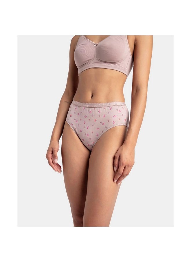 JOCKEY - Jockey Women's High Coverage Super Combed Cotton Mid Waist Hipster with Stay Fresh Properties (Colors & Prints May Vary_Pack of 3)_Style_1523_Dark Prints_XL - Image 1