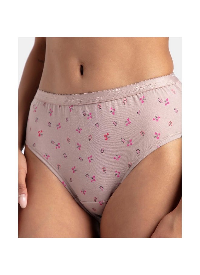 JOCKEY - Jockey Women's High Coverage Super Combed Cotton Mid Waist Hipster with Stay Fresh Properties (Colors & Prints May Vary_Pack of 3)_Style_1523_Dark Prints_XL - Image 1