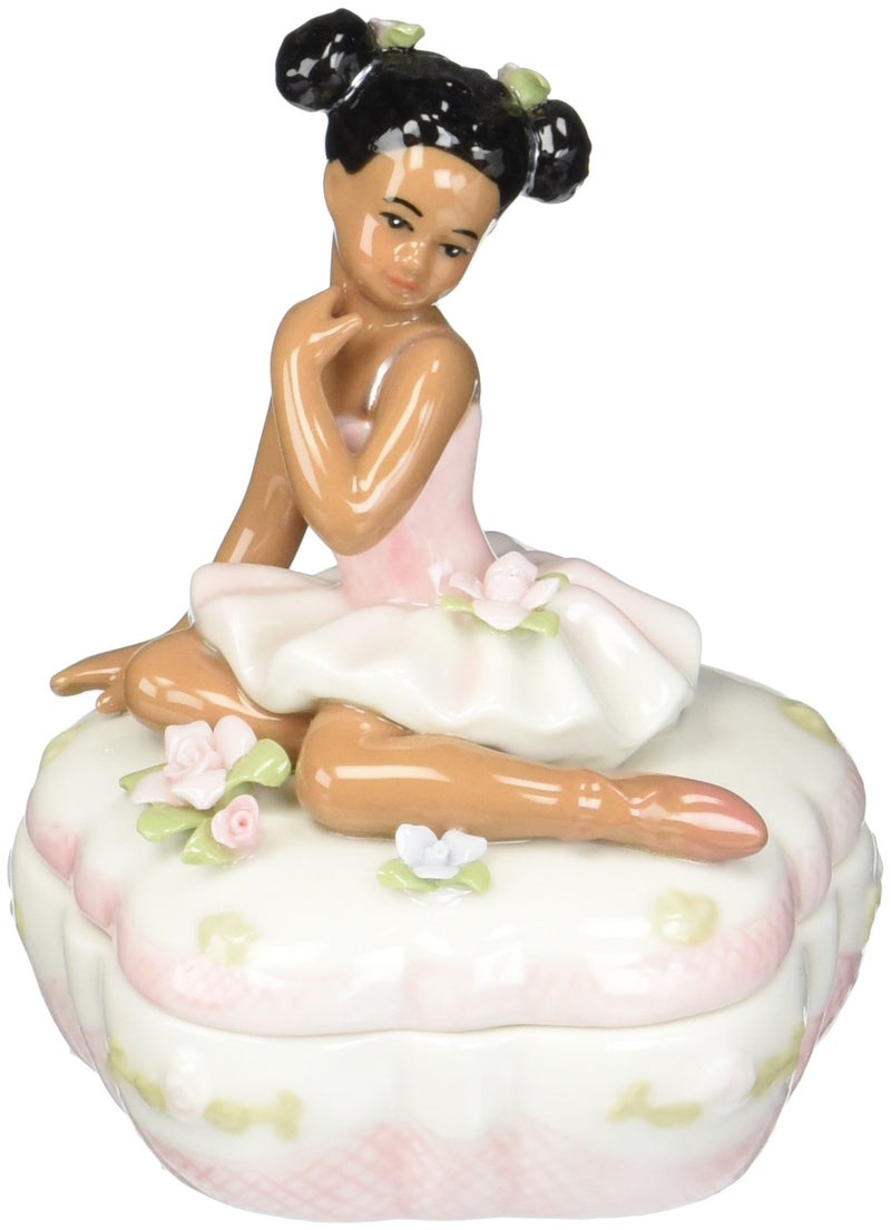 Cosmos 10600 Fine Porcelain African American Ballerina on Pink Box 358Inch