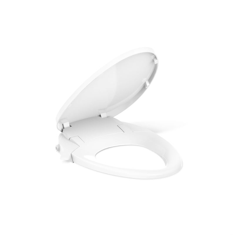 Kohler PureWash M300 Manual Elongated Bidet Toilet Seat, White Handle, Quiet-Close Lid Prevents Slamming, Toilet Bidet, Easy Installation with Quick-Release Hinges, Self-Cleaning Wand - Image 1