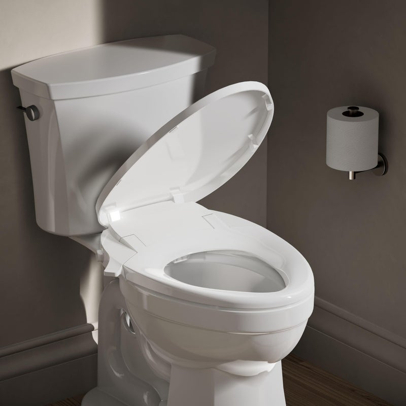 Kohler PureWash M300 Manual Elongated Bidet Toilet Seat, White Handle, Quiet-Close Lid Prevents Slamming, Toilet Bidet, Easy Installation with Quick-Release Hinges, Self-Cleaning Wand - Image 2
