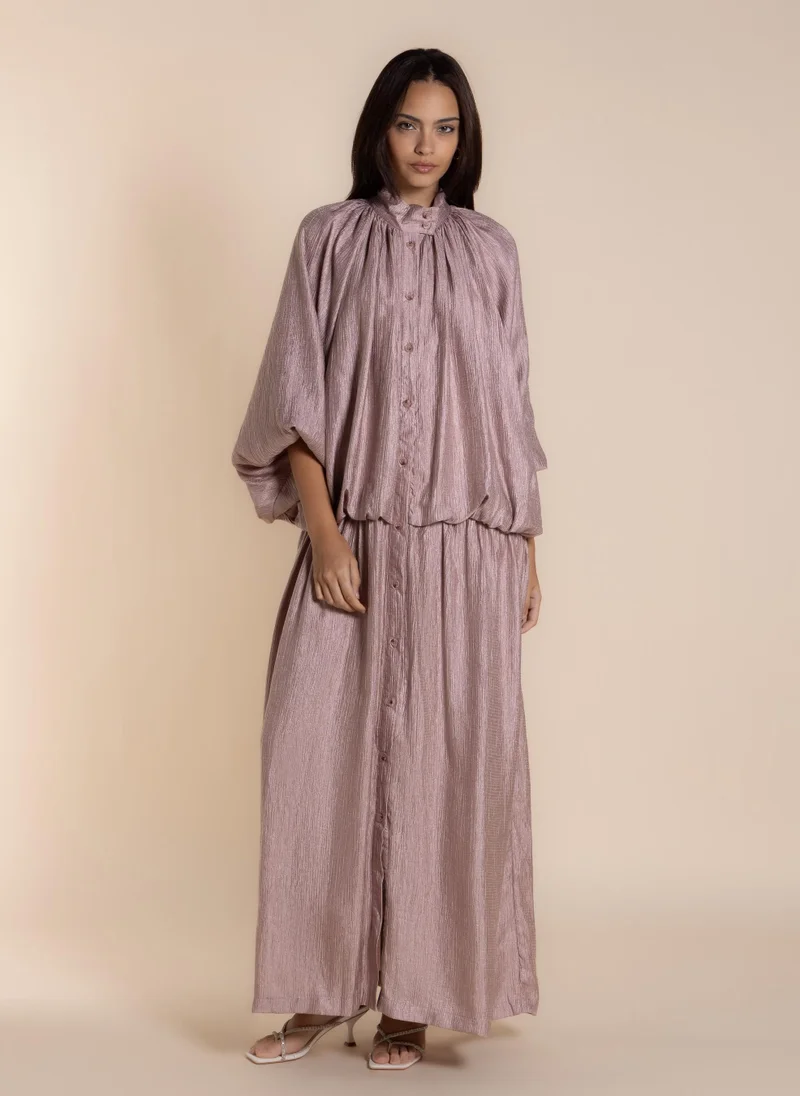 شايبس SHINY TEXTURED MAXI DRESS