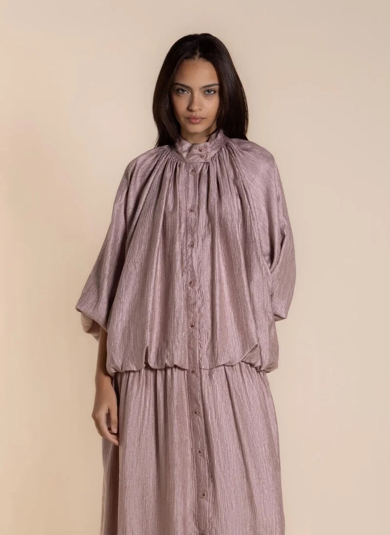 شايبس SHINY TEXTURED MAXI DRESS