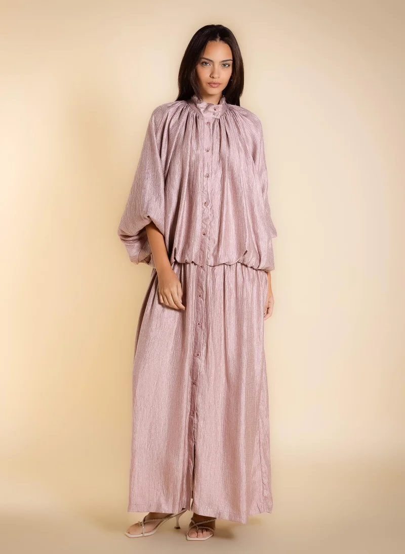 شايبس SHINY TEXTURED MAXI DRESS
