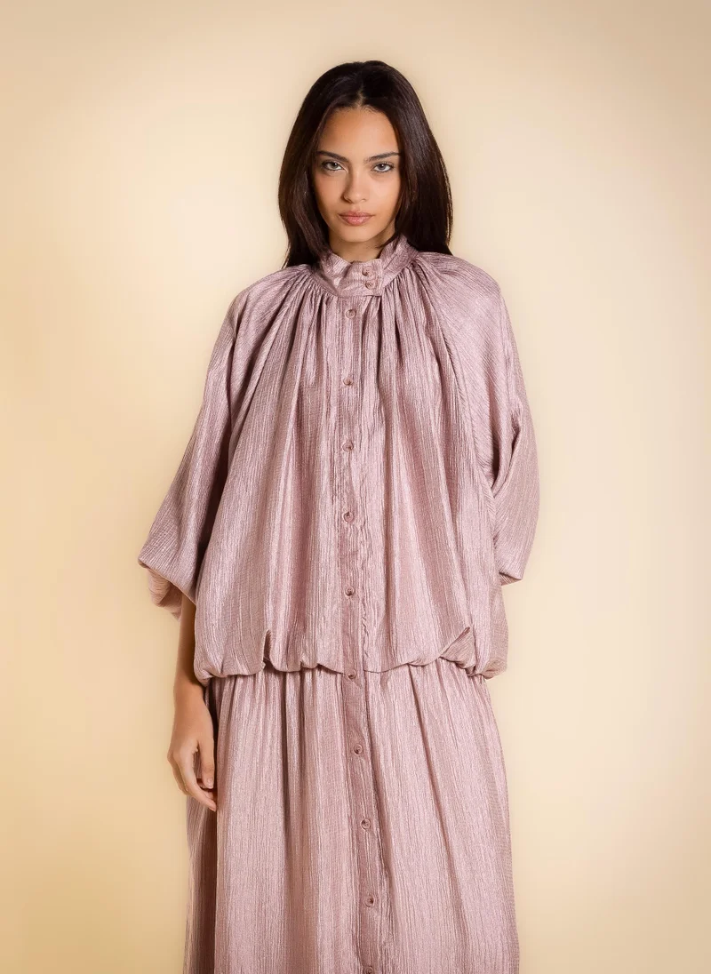 شايبس SHINY TEXTURED MAXI DRESS