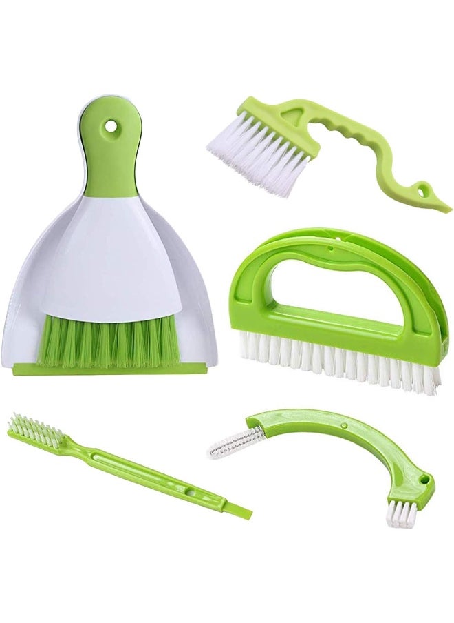 LeeLoon LeeLoon Hand-held Dustpans Grout Brush Groove Gap Cleaning Tools set  - Image 1