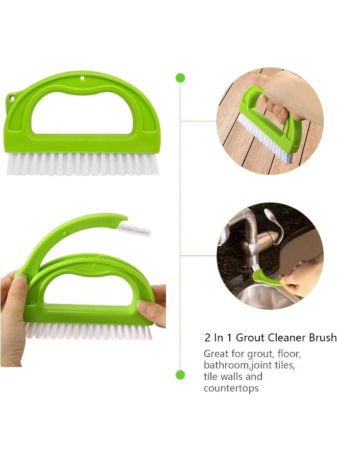 LeeLoon LeeLoon Hand-held Dustpans Grout Brush Groove Gap Cleaning Tools set  - Image 5