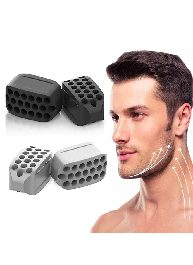 Generic 4-Piece Jaw Exerciser Workout, Face Exerciser, Jawline Strengthener Strengthen Neck, Double Chin Reducer  - Image 1