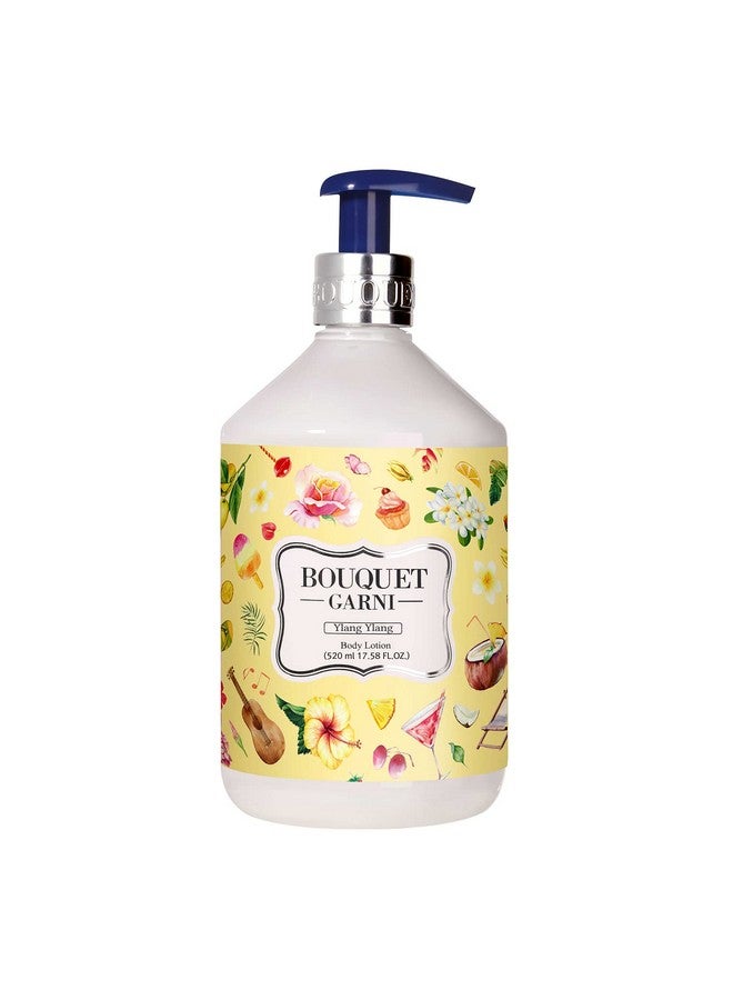 Bouquet Garni Body Lotion Ylang Ylang Long Lasting Deep Moisturizing Scented Lotion Calming Ingredients Lotus Flower Extract Shea Butter Rich In Vitamin A C E Non Sticky Texture 17.6 Fl Oz  - Image 1