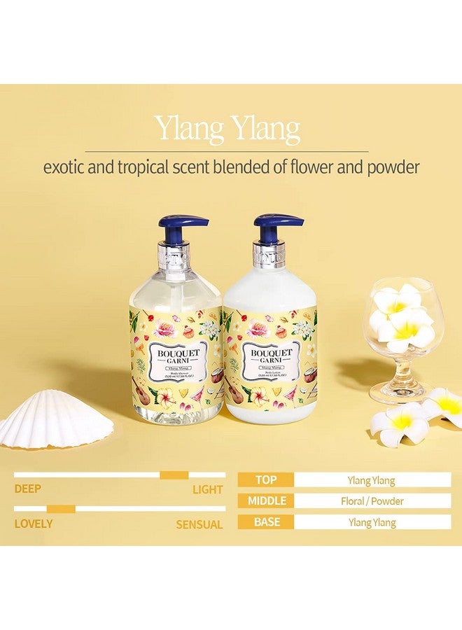 Bouquet Garni Body Lotion Ylang Ylang Long Lasting Deep Moisturizing Scented Lotion Calming Ingredients Lotus Flower Extract Shea Butter Rich In Vitamin A C E Non Sticky Texture 17.6 Fl Oz  - Image 3