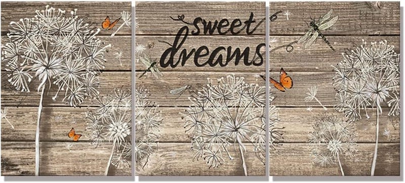 Kalormore 3-Piece Canvas Wall Art - Sweet Dreams - Image 1