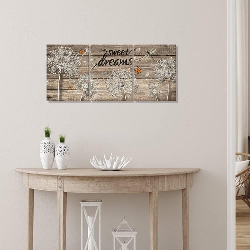 Kalormore 3-Piece Canvas Wall Art - Sweet Dreams - Image 3